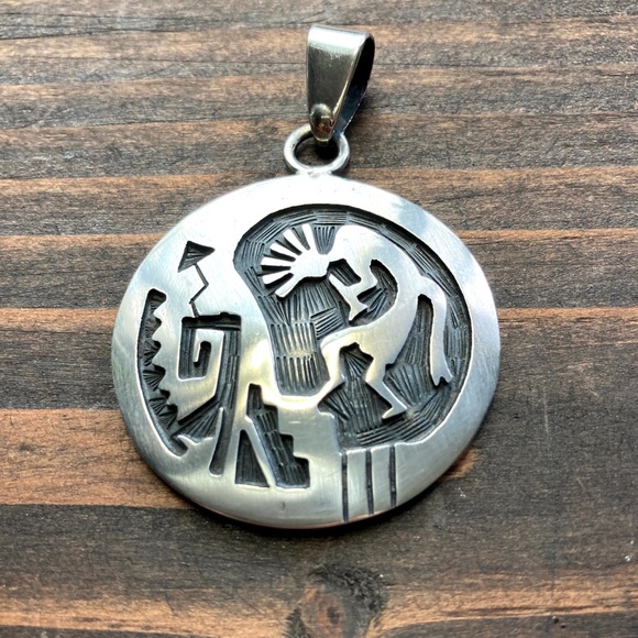 Other - Vintage 925 Silver Kokopelli Pendant ( Hopi Style)